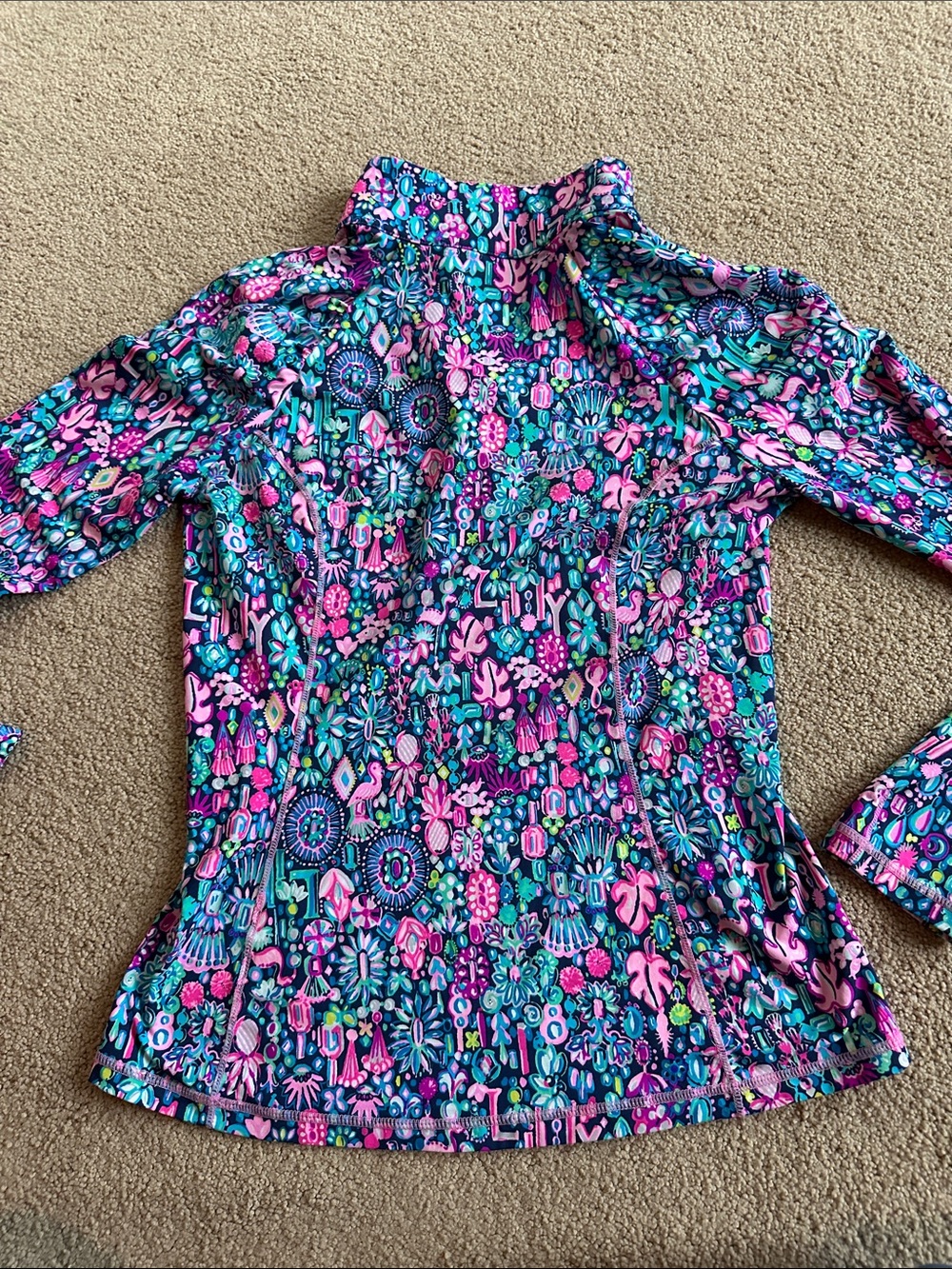 Lilly Pulitzer 1/4 zip long sleeve - Picture 8 of 8